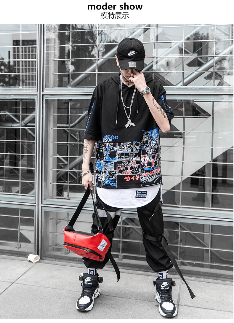 全2色 Tシャツ カットソー プリント カジュアル ストリート 