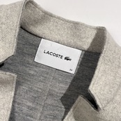 LACOSTE ラコステ ウール混 ロングコート 羽織 34/ライトグレー系 レディース