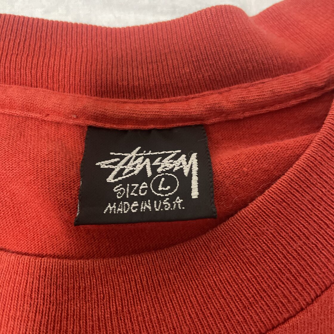 MADE IN USA】80-90s OLD STUSSY World TRIBE BIG LEAGUE TEE | Pay ID