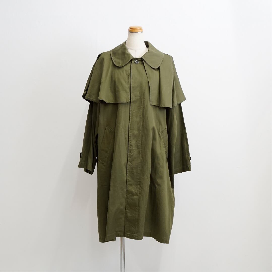 お値下げ中??KHA:KI / カーキ」WIDE FROCK COATスピックスパン