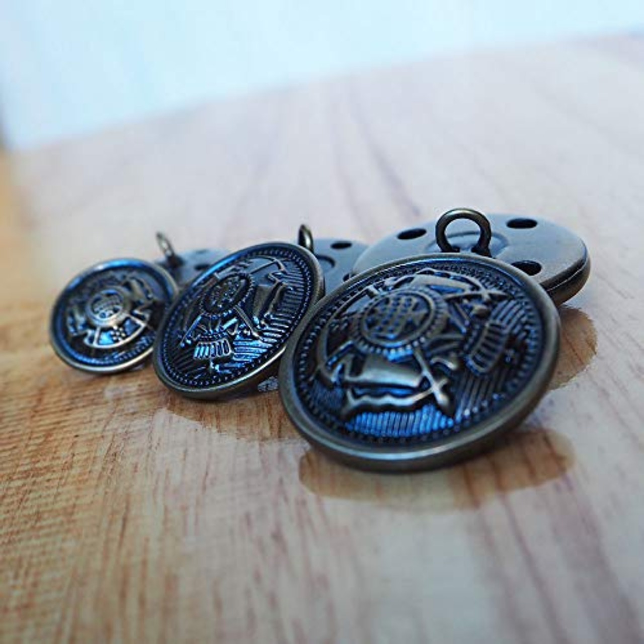 Chunyu ボタン ブレザー ボタン メタルボタン レトロなボタン 16個 (ブロンズ)