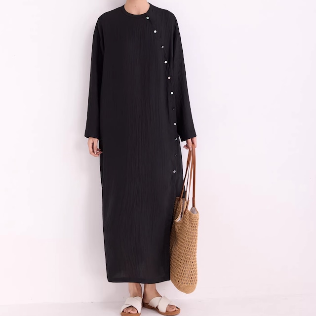 Soft Minimal Button Dress　2litr06381