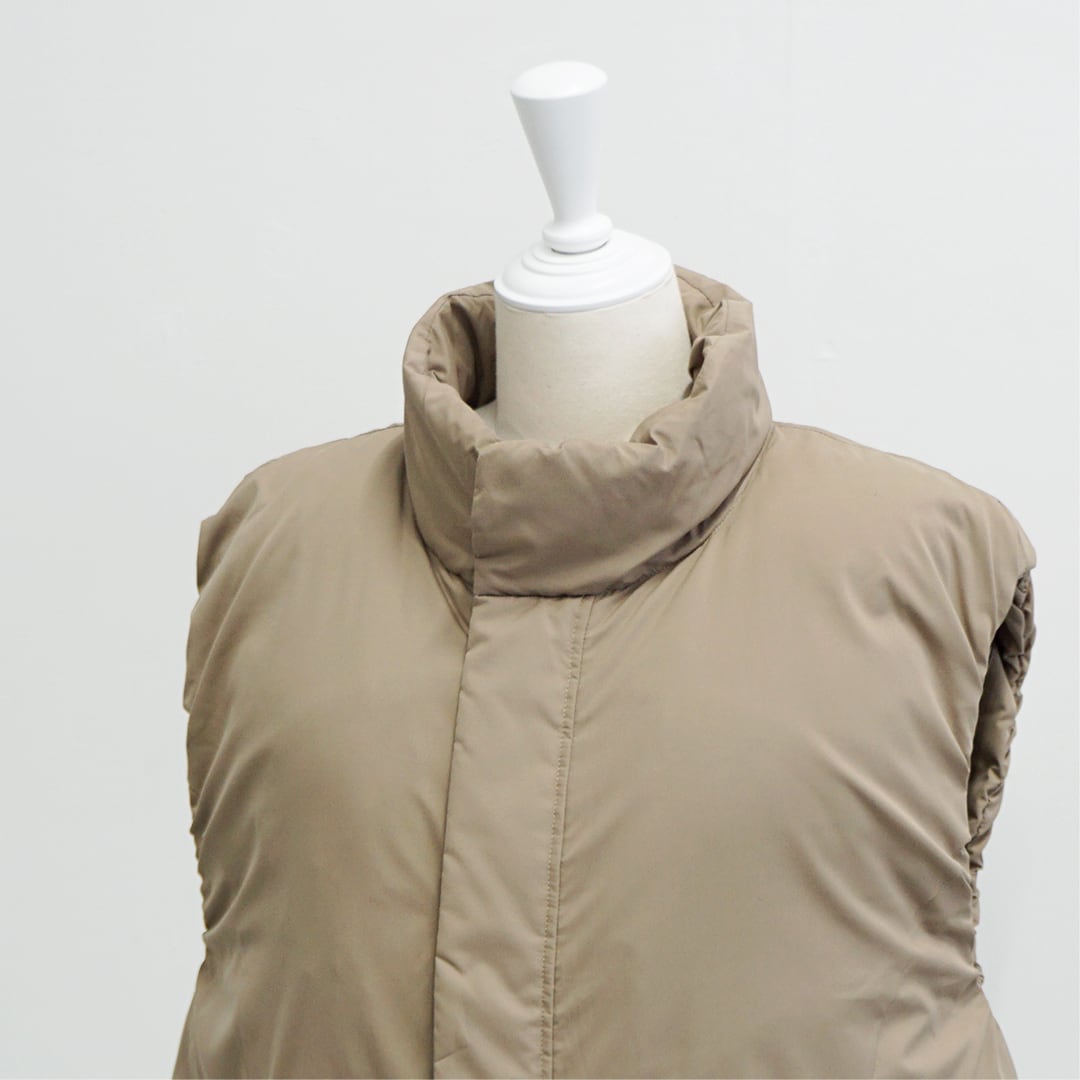 miffew ミフュー STAND COLLAR DOWN VEST スタンドカラーダウンベスト