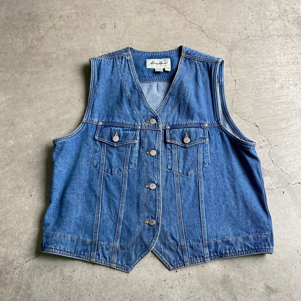 90年代〜00年代 Eddie Bauer エディーバウアー デニムベスト 