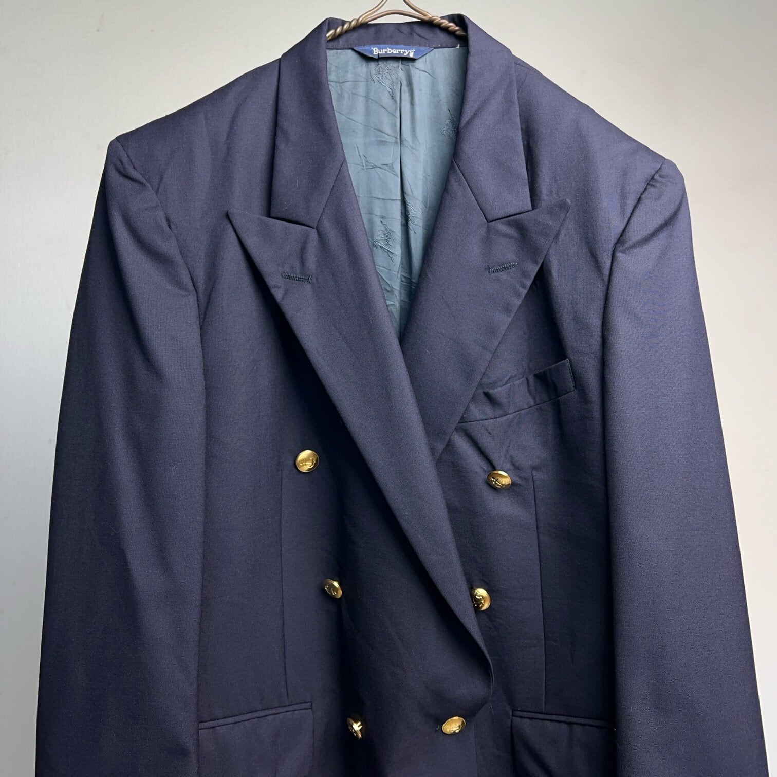 90's 'Burberrys' Double-Breasted Blazer Jacket 80年代 90年代