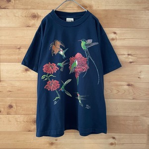 【WildCotton】古着 00s ヴィンテージ 鳥 デザイン Tシャツ シングルステッチ