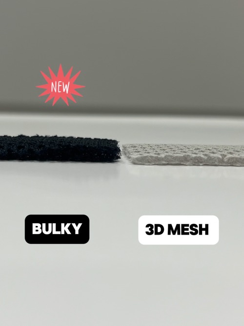 BULKY 3D MESH  c/#BK（まずは黒のみの展開です） 1.0m　　※表示価格は税込み価格です