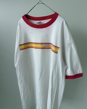 -THRASHER- Vintage 90s L Ringer T-Shirt