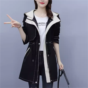 【送料無料】 ジャケット アウター 羽織り ジャンパー 袖あり 長袖 Aライン フレア ロング バイカラー ポケット ファスナー かわいい 大人可愛い 大人女子 こなれ感 シンプル カジュアル 大人 おしゃれ お洒落 ラフ コンサバ 無地 春 秋 20代 30代 40代 レディース 女性 ママ デート お出かけ お茶会 女子会 休日 授業参観 着回し プチプライス デイリーユース 普段使い オルチャン 韓国系 ファッション 定番アイテム 着痩せ ブラック 黒 大人カラー モノトーン