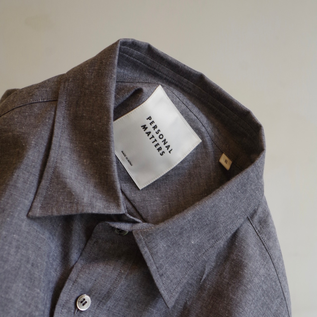 PERSONAL MATTERS  PROJECT N°15 COTTON CHAMBRAY SHIRT