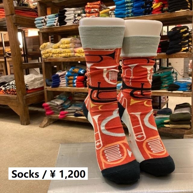 商品コード b6-top-soc0119-2    TOPANGA SOCKS Lady's　楽器ソックス　レッド　靴下　管楽器　トロンボーン　トランペット