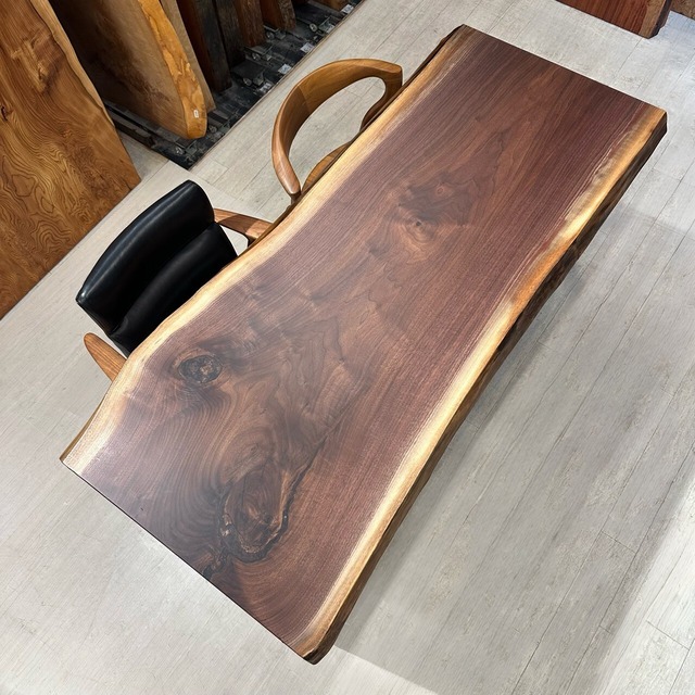 ウォールナット_1600×630-690×60_浅草本店_テーブル天板/一枚板 261074-4 t001