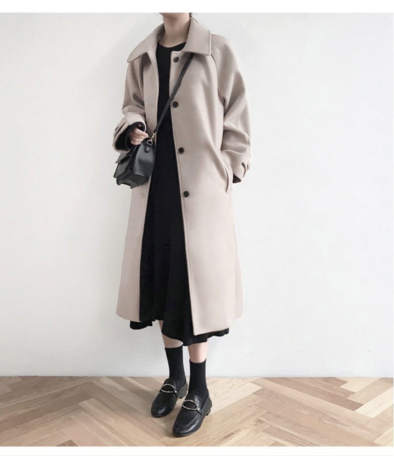 2色 ロングステンカラーコート コート レディース 冬 人気 秋 暖かい おすすめ エレガント おすすめ 大きいサイズ おしゃれ 大人 オーバーサイズ 韓国 可愛い かわいい カジュアル かっこいい きれいめ 着こなし きれい 着痩せ きれい色 丈 通販 通勤 通学 定番 ロング