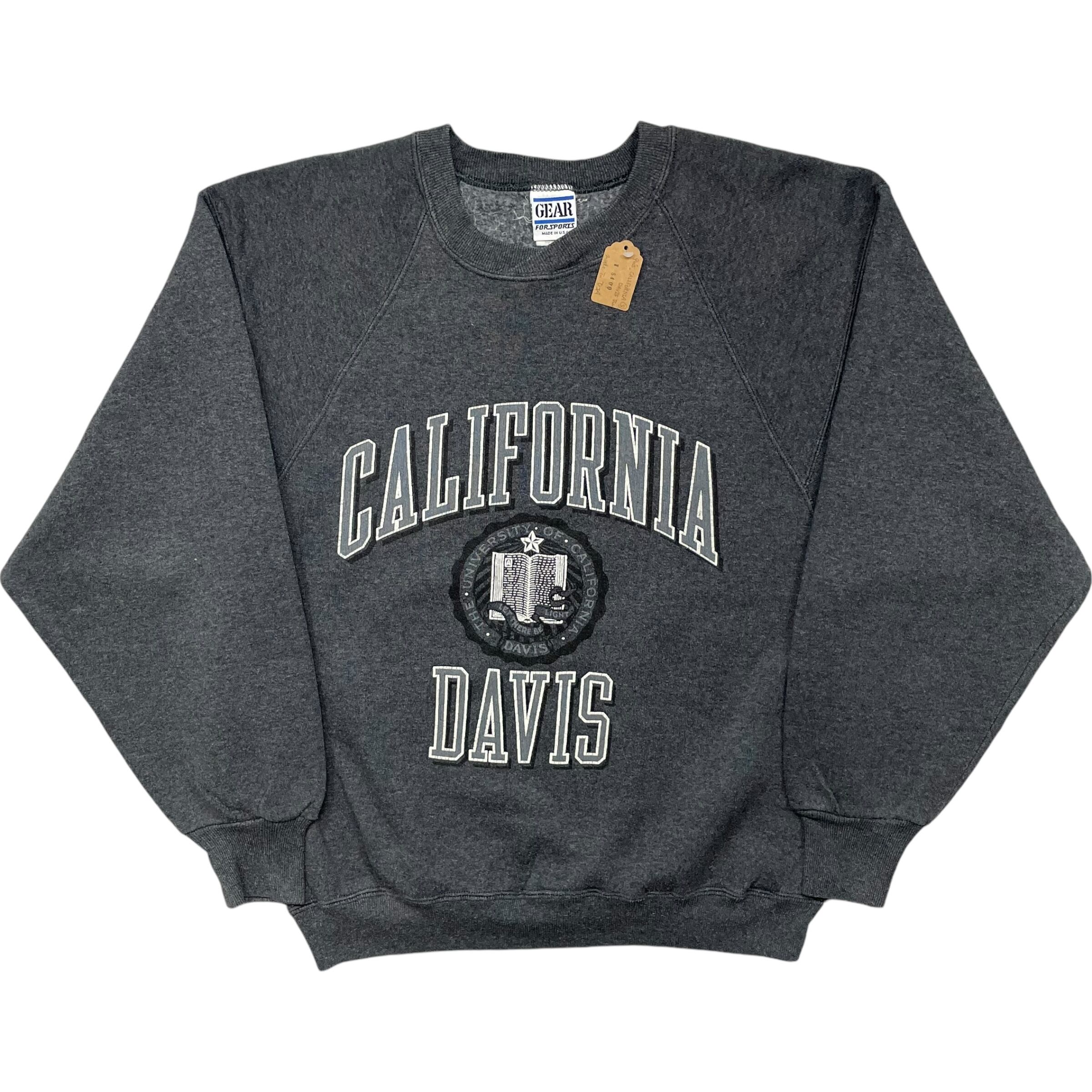 《S》GEAR ギア スウェット CALIFORNIA DAVIS Univ 90年代 vintage USA製 no.4971