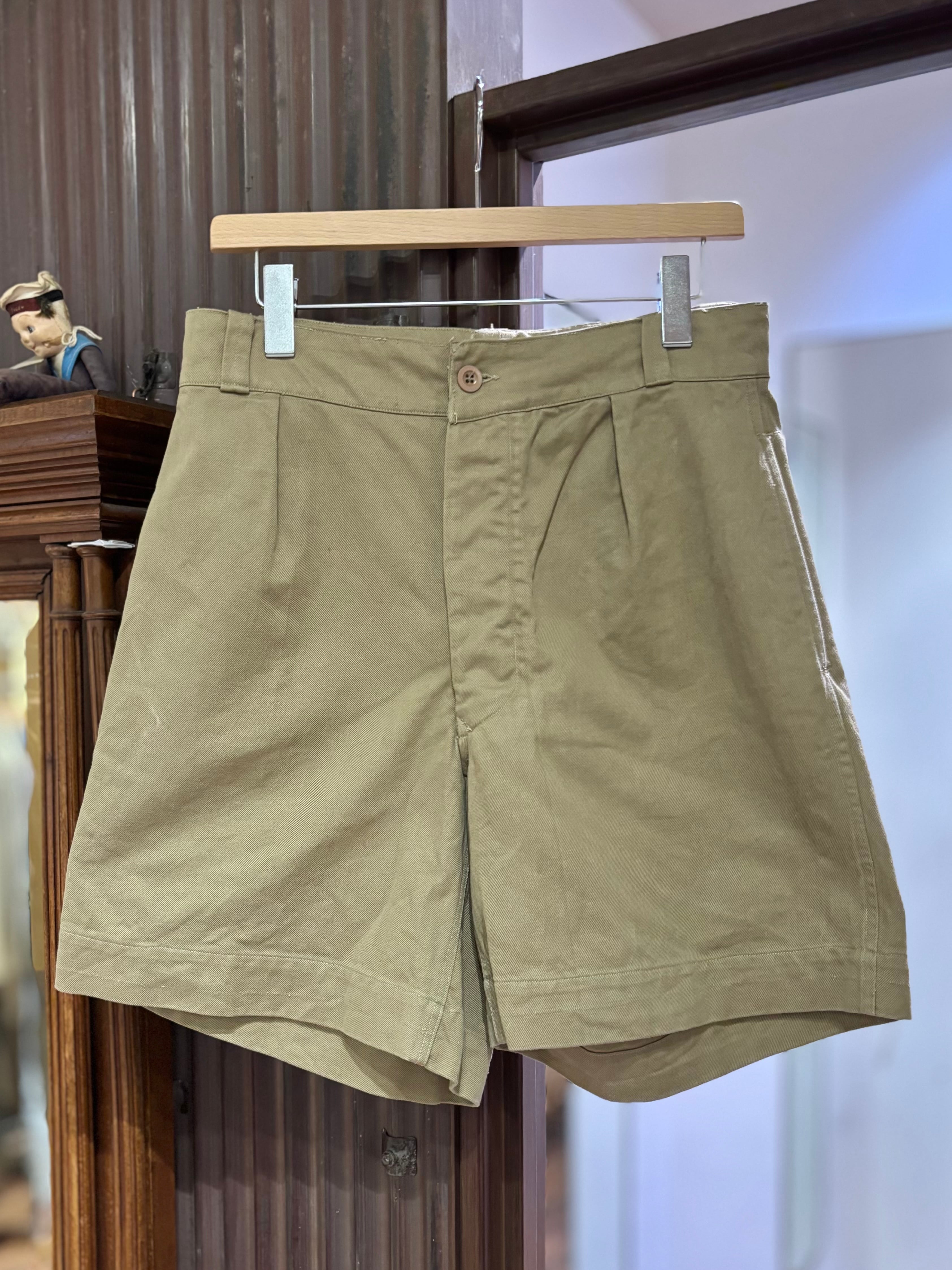 50's FRENCH ARMY CHINO SHORTS | STRAYSHEEP ONLINE