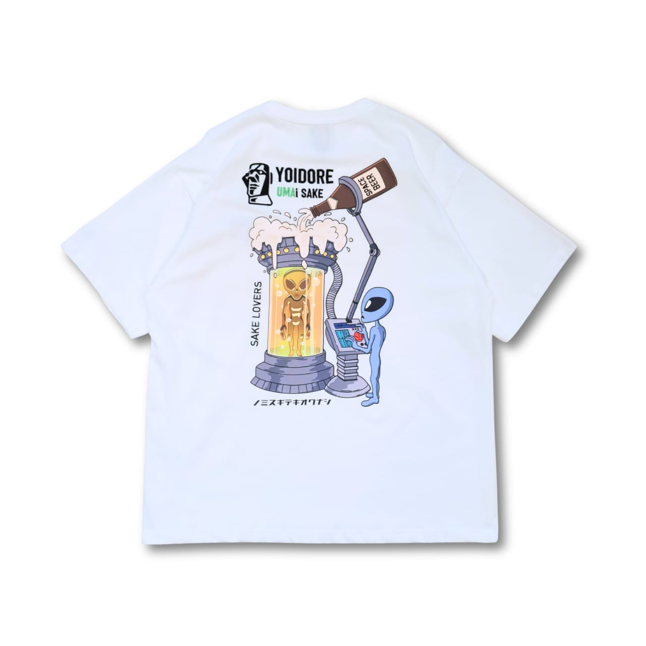 YOIDORE × 月刊ムー - サケノ・ムー Tシャツ (white)