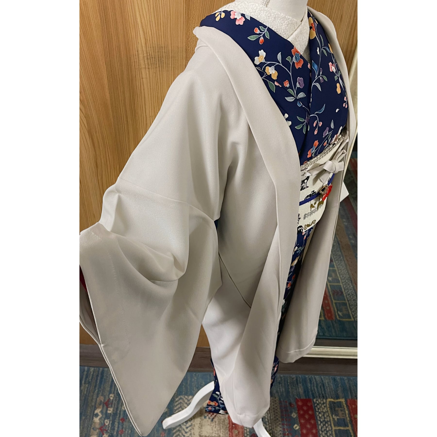 新品 オーガンジー 暈し ロング丈 夏着物 仕付け糸付 正絹 長 新品 オーガンジー 暈し ロング丈 夏着物 仕付け糸付 正絹 長