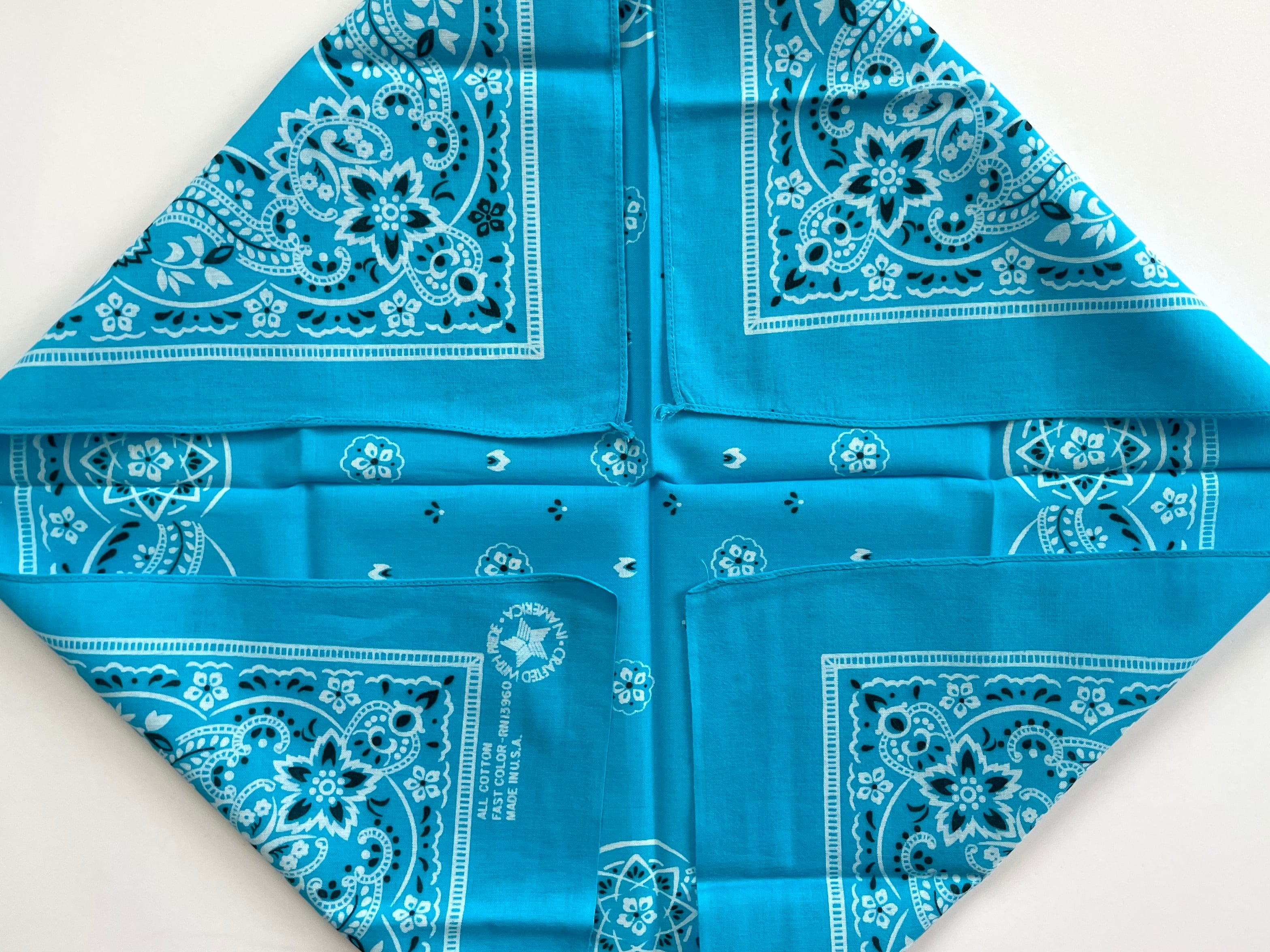 60s Paris Accessories バンダナ RN13960 ドット 60s Paris Accessories バンダナ RN13960 ドット MADE IN USA vintage