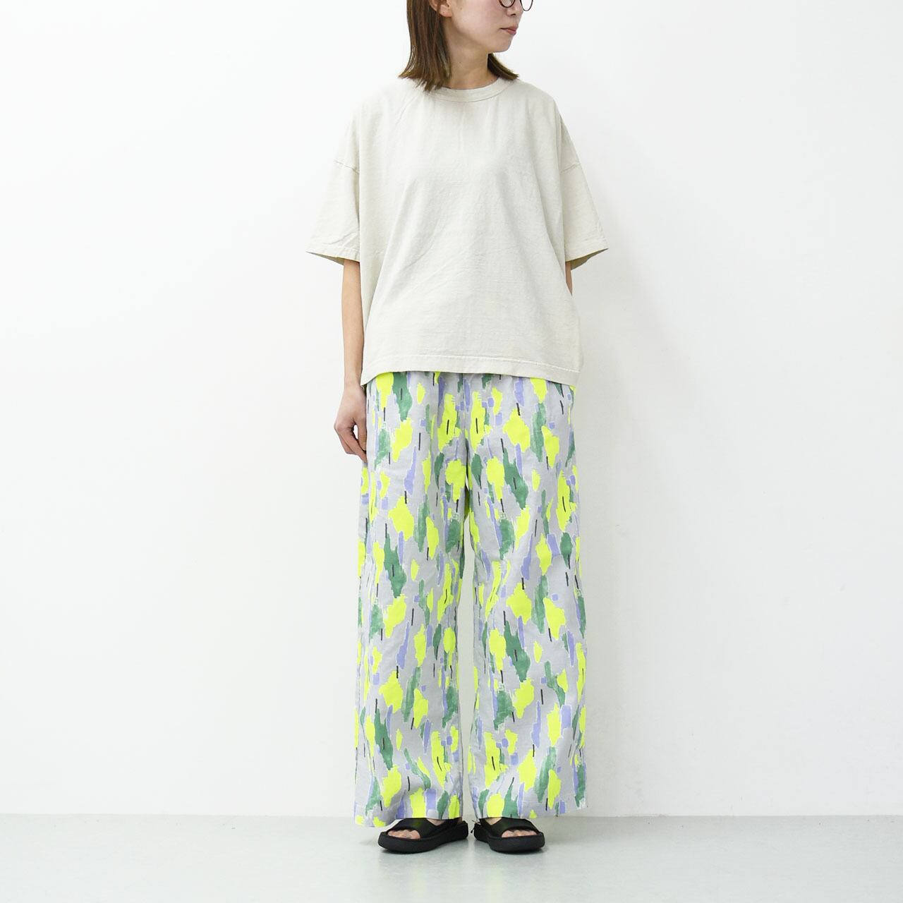prit [プリット] 20/1バニランスプレッドプリント パジャマパンツ