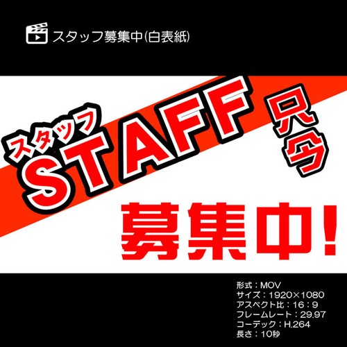 CM動画（スタッフ募集中001／社名・電話情報バージョン）