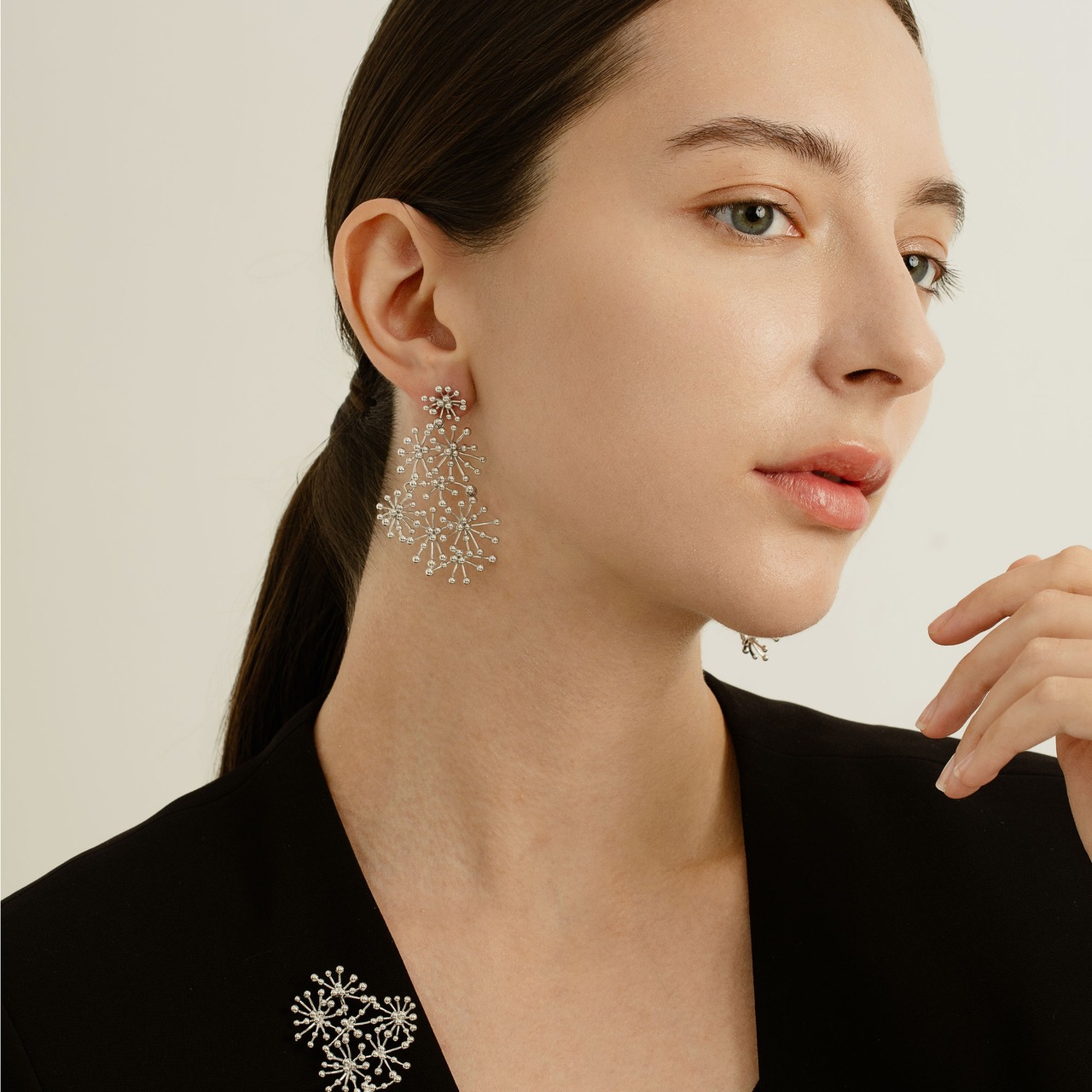 Silver pierced earrings SMA26ピアス