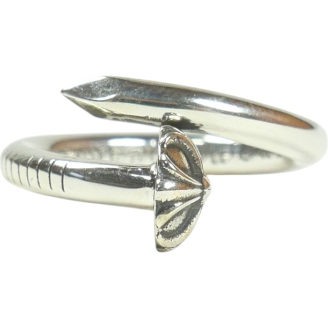 Size【20号】 CHROME HEARTS クロム・ハーツ NAIL RING CRSBL SILVER 