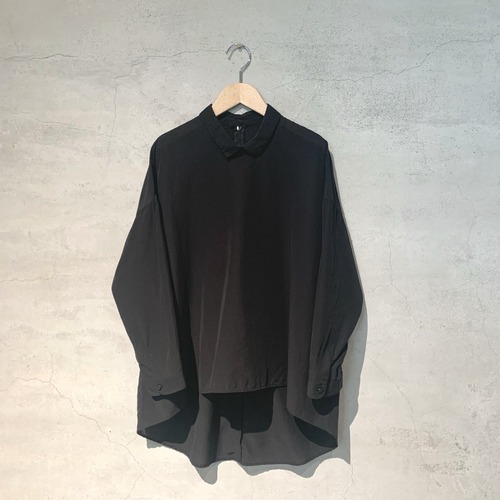 【NO CONTROL AIR】フィブロード｜強撚コットンキュプラ・フィブリルブロード襟付きプルオーバー/ SN_NC0705PO