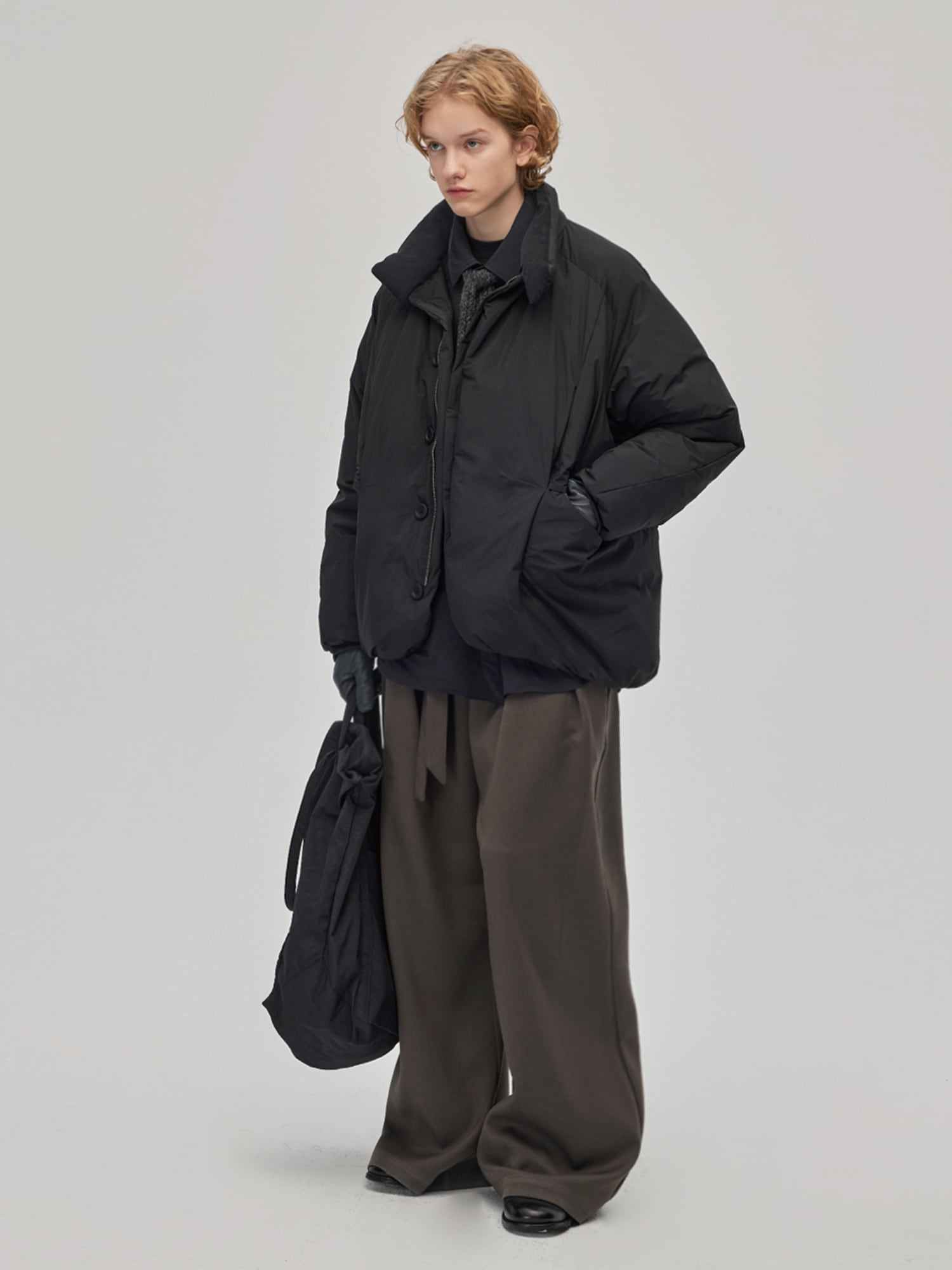 DECESOLO 24AWウォームスタンドアップカラーダウンジャケット | テック