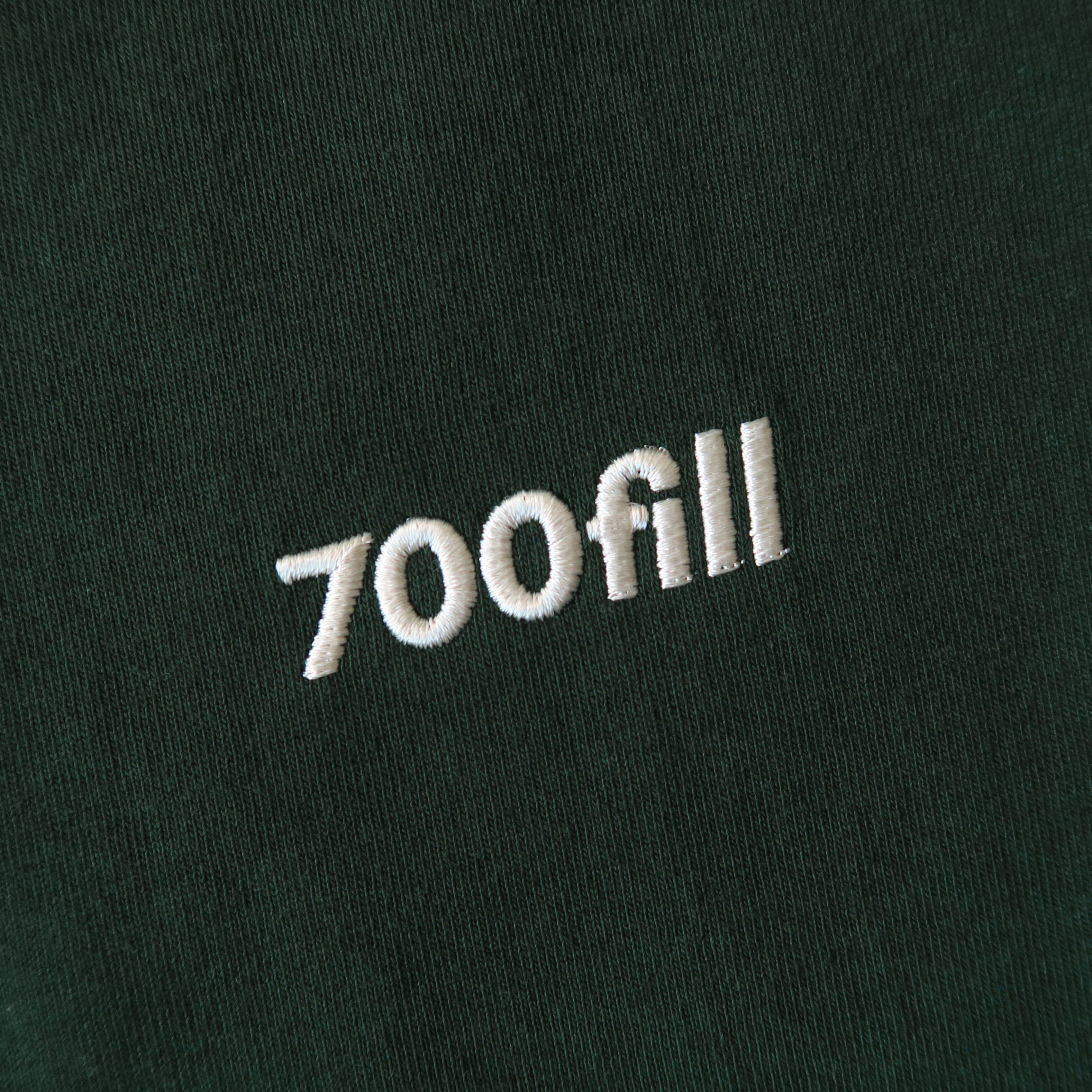 700FILL Embroidered Small Payment Logo Short Sleeve Tee - Forest