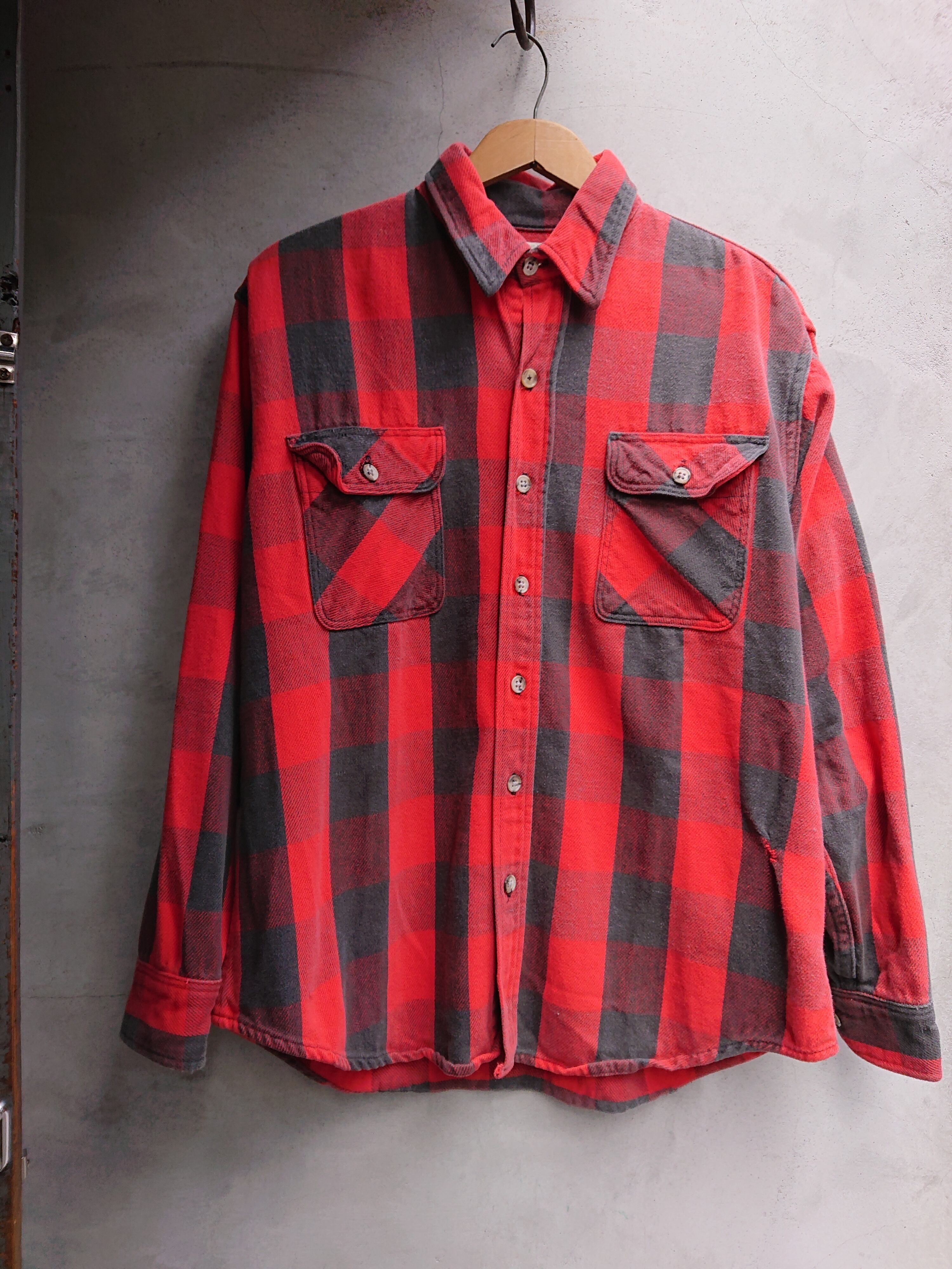 1980s ST JOHN'SBAY HEAVY FLANNELSHIRTS