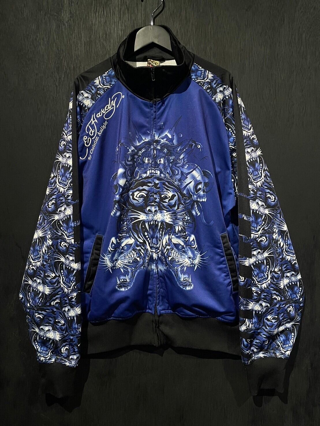 UNKNOWN x ED 探す HARDY ヴィーガンレザートラックジャケットL