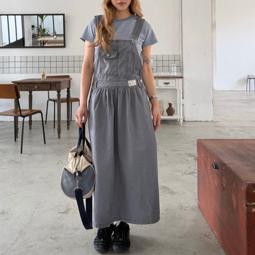 work overalls skirt　ワークサロペットスカート　J1979