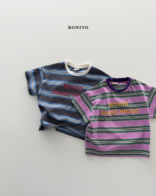 [予約][送料無料]≪BONITO≫Proud Striped T-shirt 2
