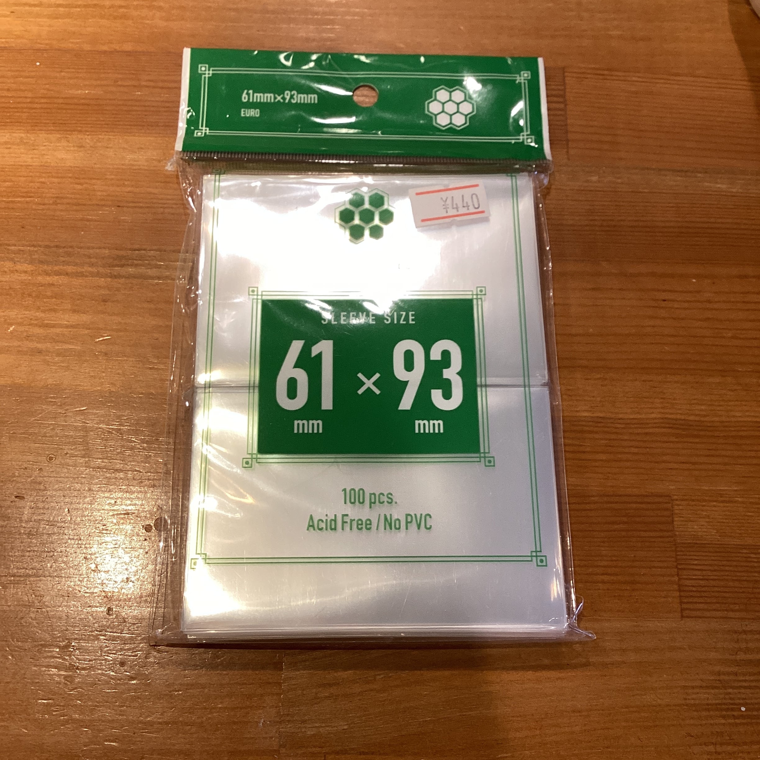 名刺サイズ カードスリーブ ソフト 57mm×93mm 100枚