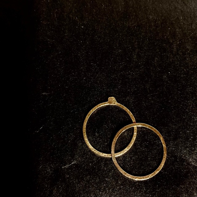 細ポチ ring / k18gold