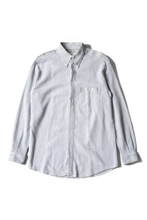 90's "ARMANI JEANS" Stripe Pattern Button-down Color Long Shirt