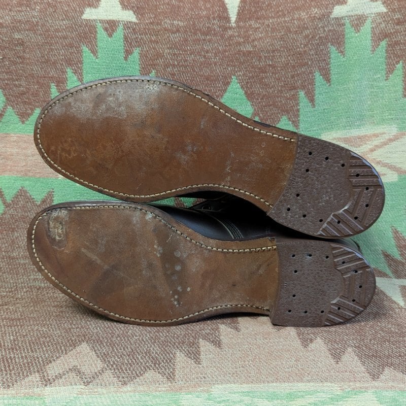 50s ENDICOTT JOHNSON Plain Toe Work Boots (9 1/2 EE) DEAD-STOCK