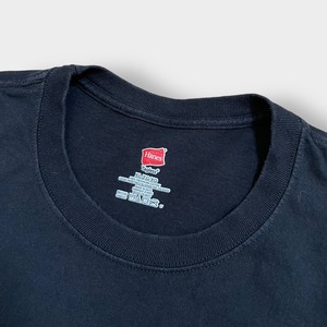 【HANES】企業系 建築系 ソフトウェア PROCORE ワンポイントロゴ Tシャツ バックプリント X-LARGE ビッグサイズ 黒 半袖 us古着