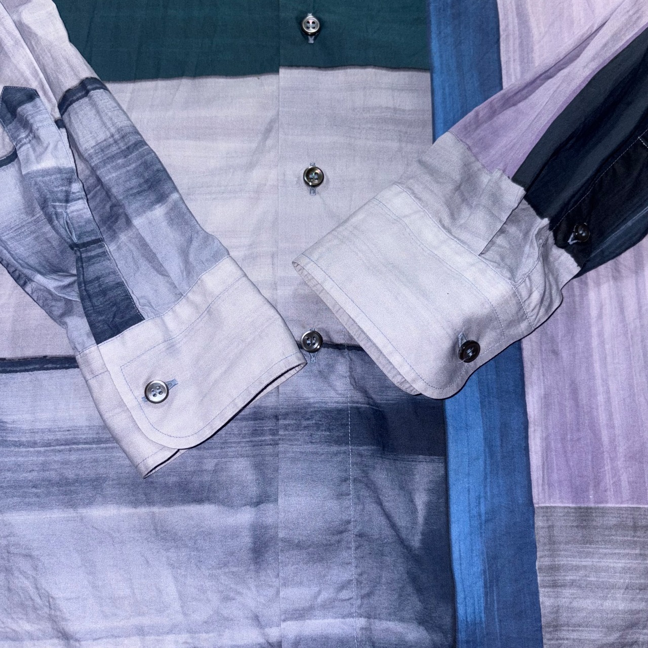 BRIONI panel design shirt