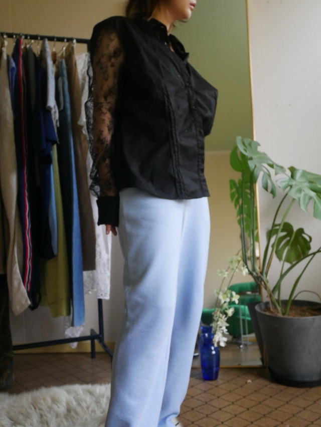 90s-00s VINTAGE "CLASSIC ELEMENTS" Light Blue Sweat Pants S