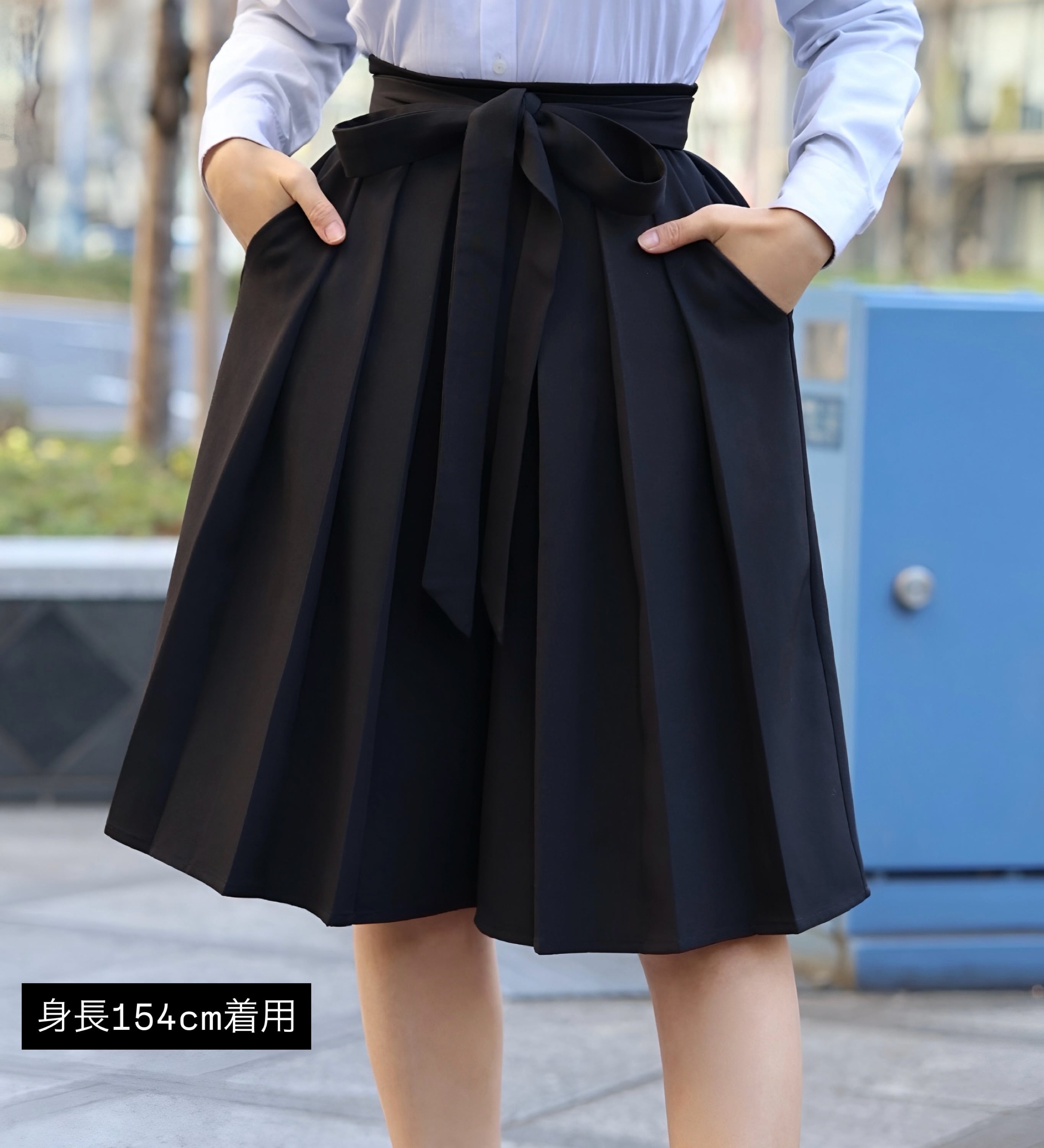 袴パンツハーフ ブラック | MISAMARU