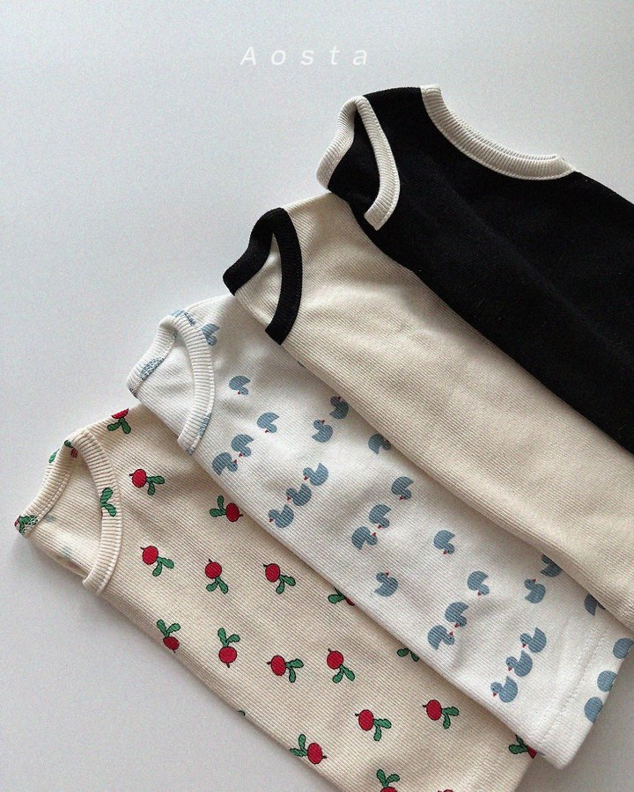 [Aosta] Ribbed Sleeveless / [아오스타] 골지나시