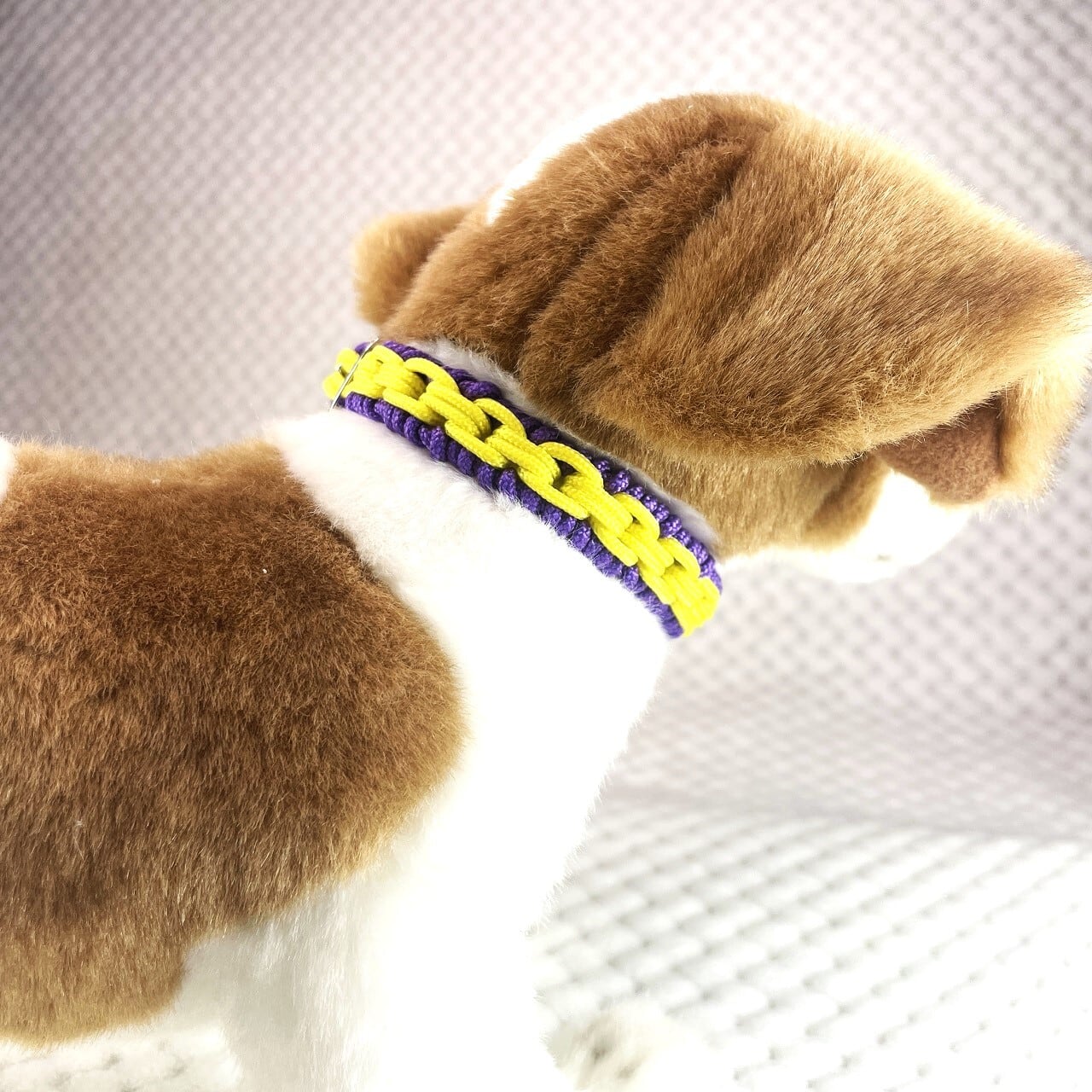 パラコード編み犬首輪 #263チェーンモチーフコード小型犬用 | 犬猫の