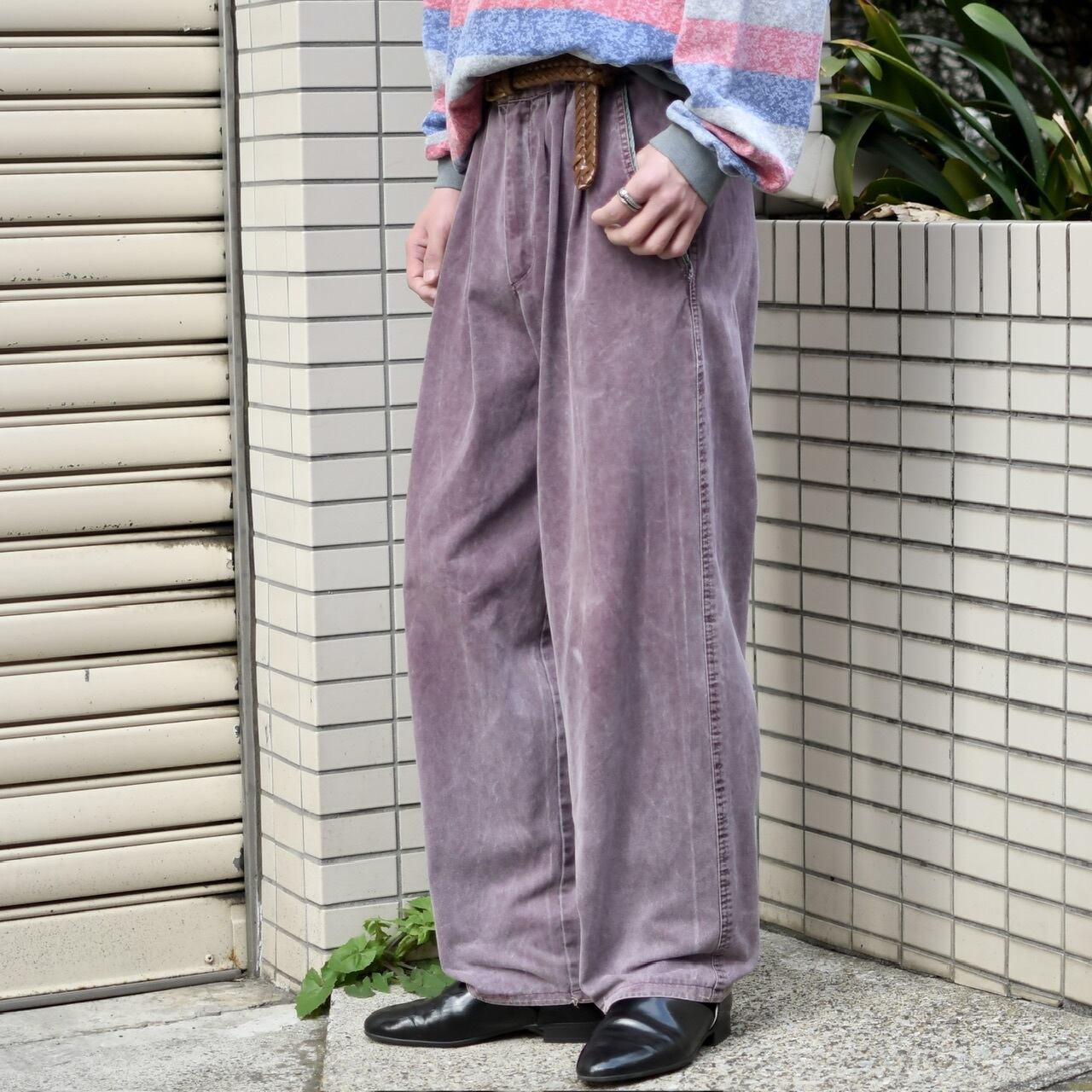 n*o様 Smokey Joe's スラックス ビッグシルエット パンツ ヴィン smokey joe's design wide slacks | kroneko