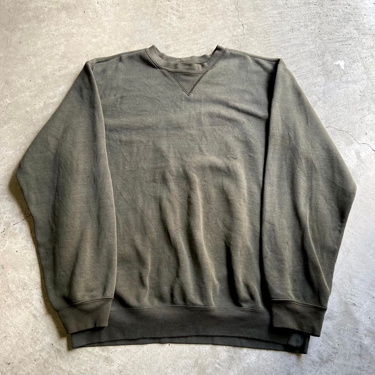 00年代 Carhartt カーハート ワンポイントロゴ 無地 スウェットシャツ 