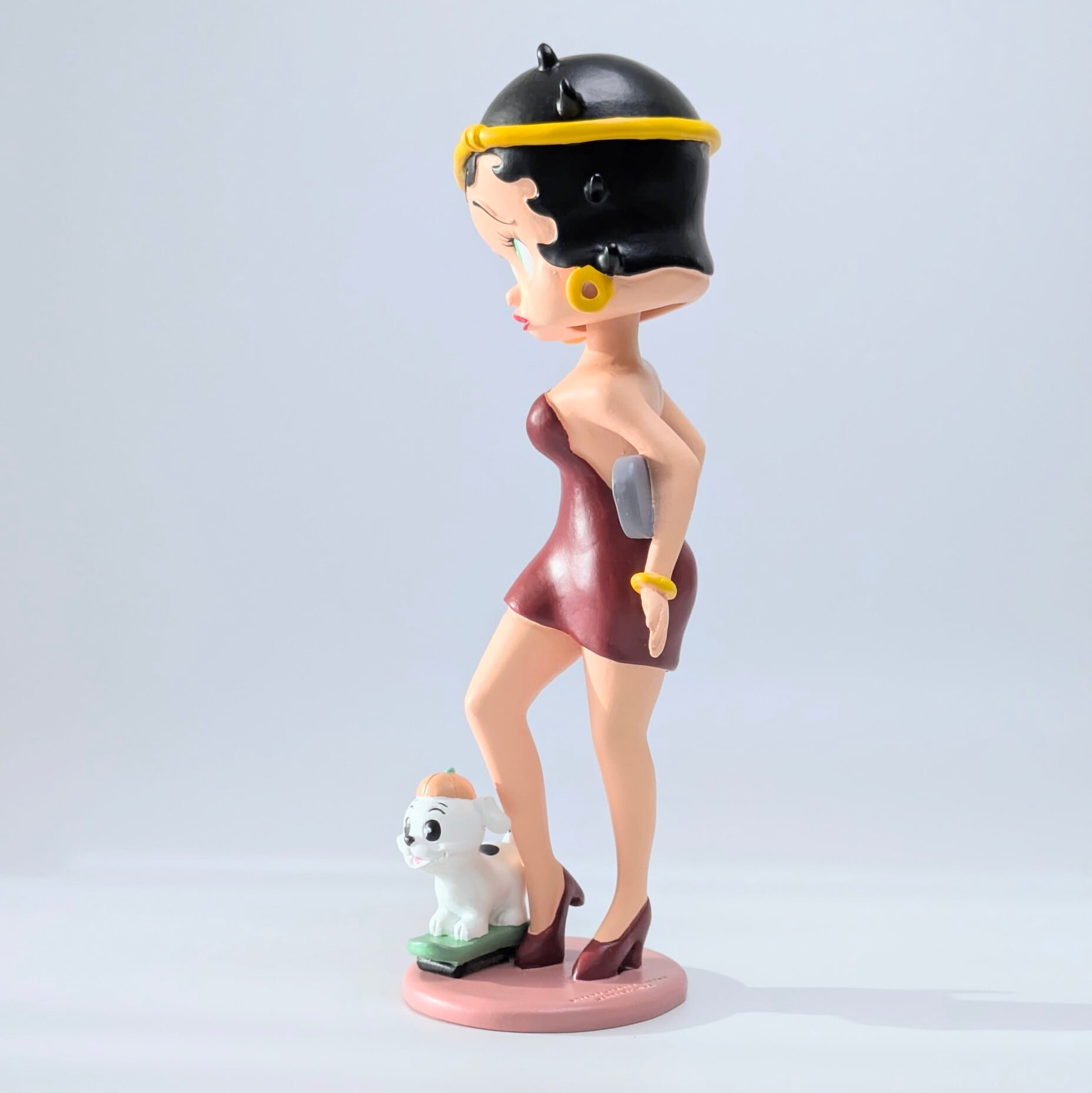 【 BETTY BOOP ベティちゃん 】『 ベティ スケボーwith Pudgy 』ボブルヘッド / ボビングヘッド 〚アメリカン雑貨 アメトイ〛