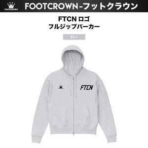 FTCNロゴ フルジップパーカー コットン 秋 短丈 S〜XLサイズ