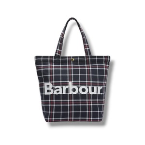 Mini Telfield Tartan Tote-Navy【Barbour】ミニ　テルフィールドタータントート　バブアー