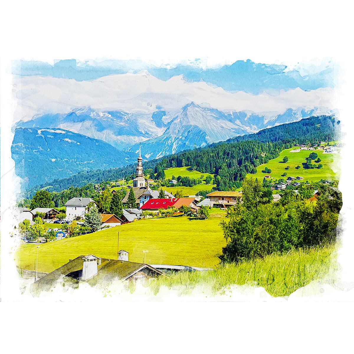 奥田省一 ひまわり 水彩画 絵画 専用額縁付き 【公式通販】