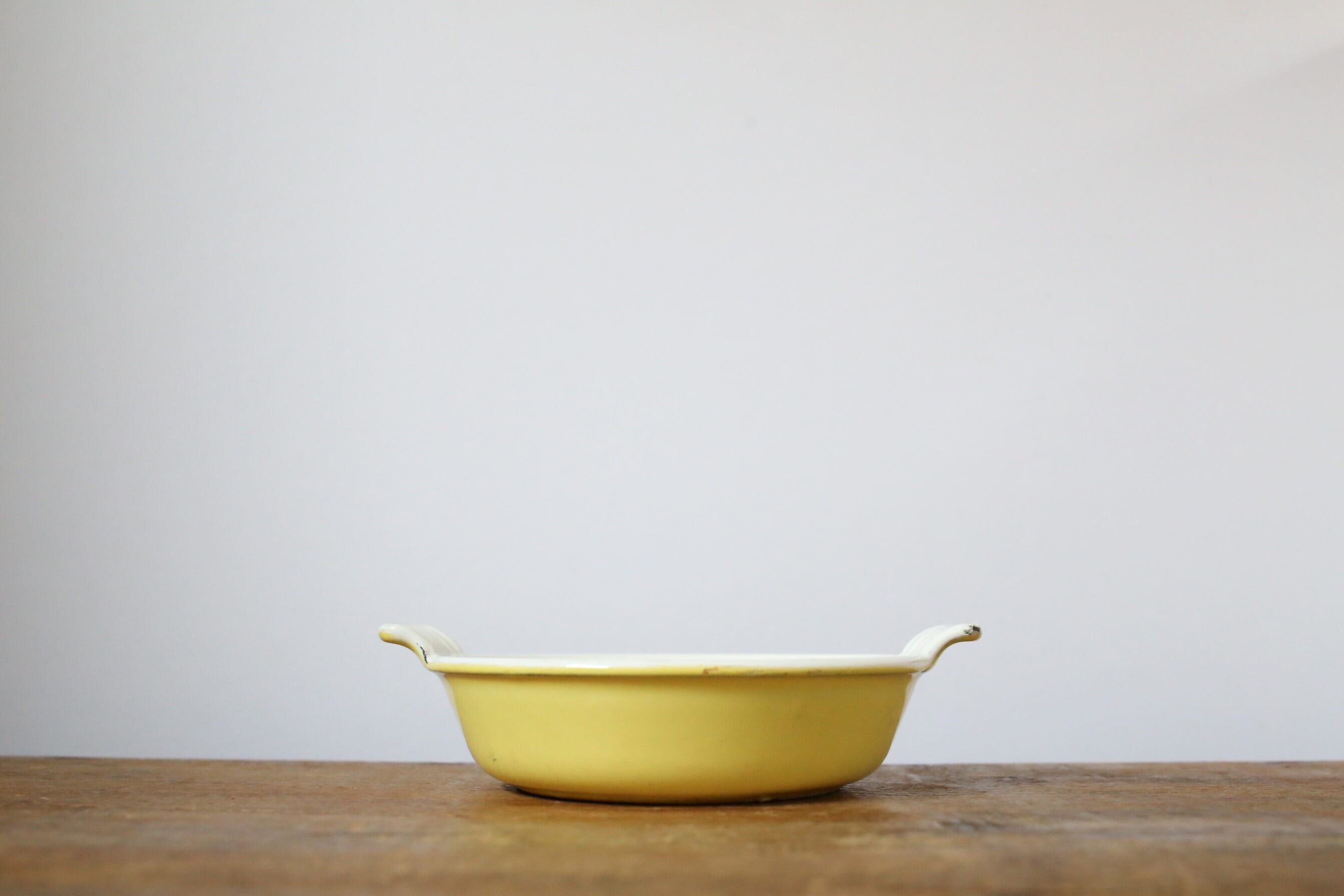 フランス ヴィンテージ ル・クルーゼ Le Creuset ホーロー ブリュレ皿